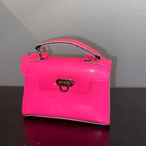 Small Neon Hot Pink Bag